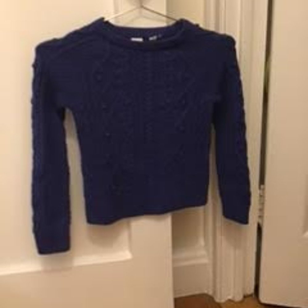 Gap, girls, royal blue size M sweater, knit pullover